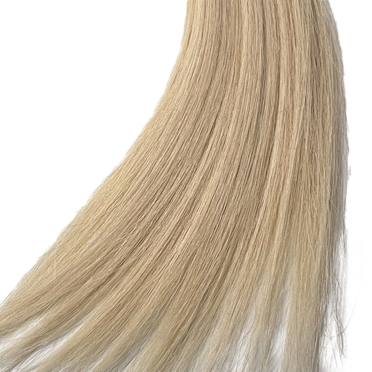 Hairui European human hair extensions #60 white blonde tape in human hair