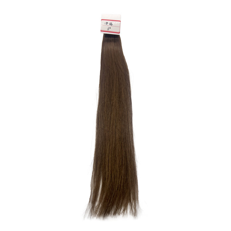 Hairui 100% human hair extensions tape in hair remy hair soft and silky #6 light brown