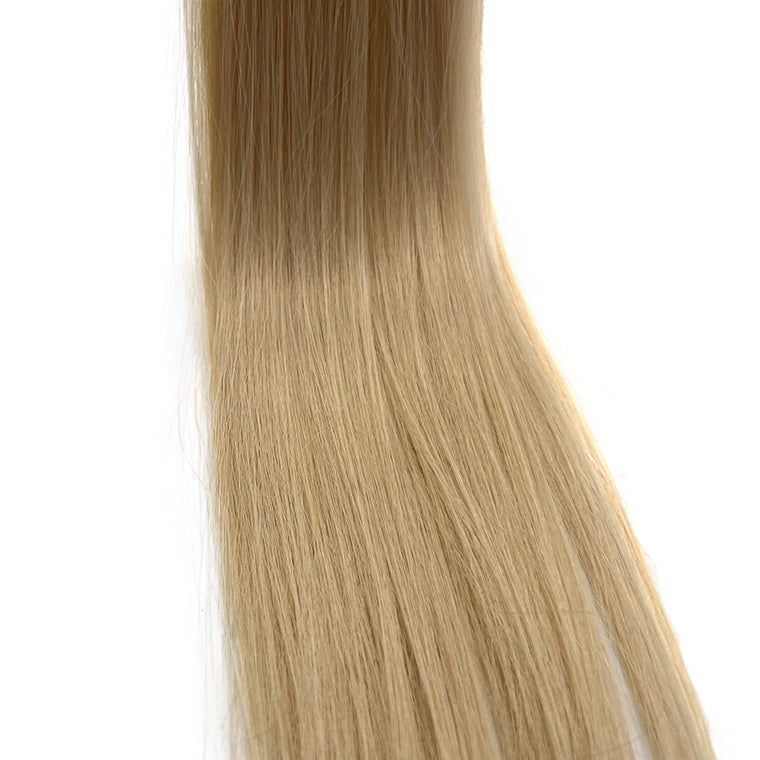 Hairui Human hair extensions and straight hair quality guaranteed tape in hair extensions #613 platinum blonde