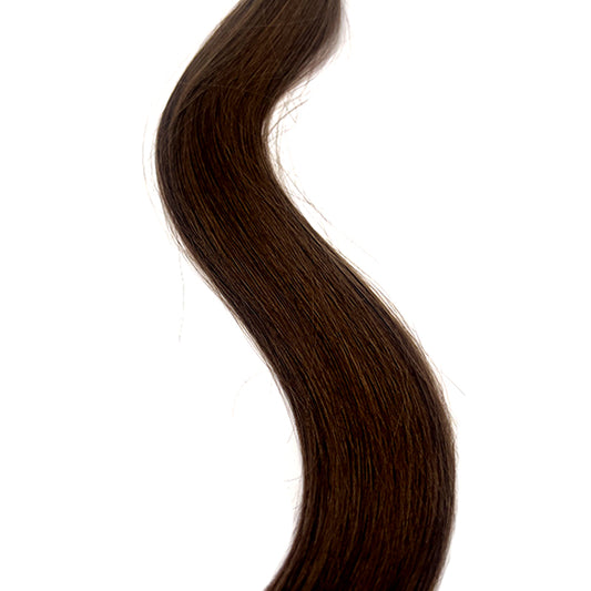 Hairui Women’s tape in human hair extensions can be permed and curled #4 mid brown