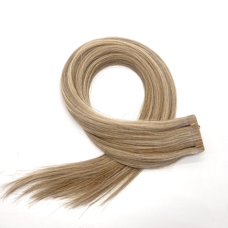 Wende remy human hair tape hair extension fashion highlight invisible hair extensions P12/18/613