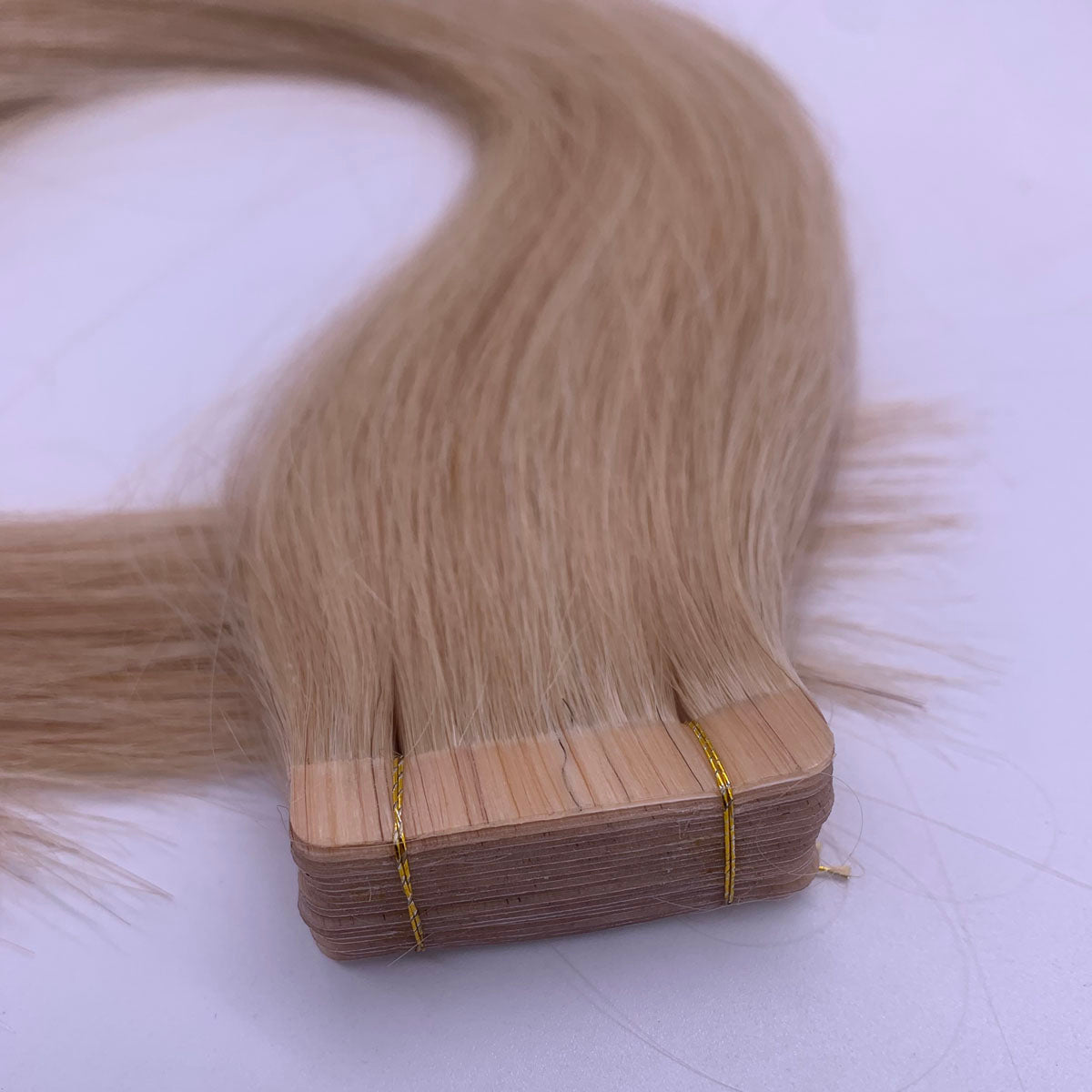 Wende invisible human hair extensions tape hair extension P22/613  platimun blonde highlight