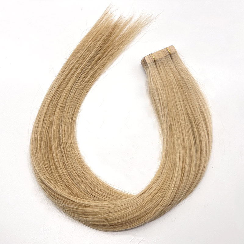 Wende tape hair extension P16/24 blonde mixed hight light remy human hair wholesale