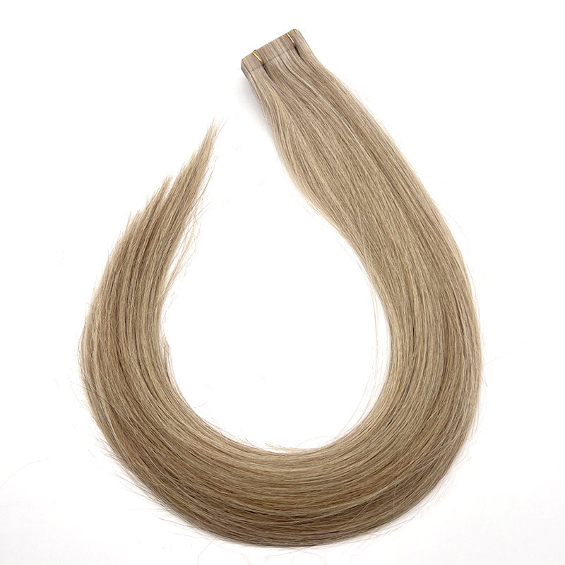 Wende remy human hair tape hair extension fashion highlight invisible hair extensions P12/18/613