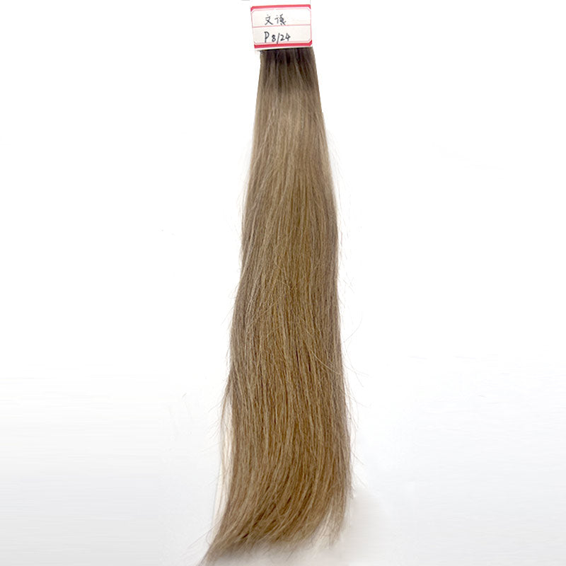 Wende Comfortable design tape in hair extension P8/24light blonde high light long lasting hair