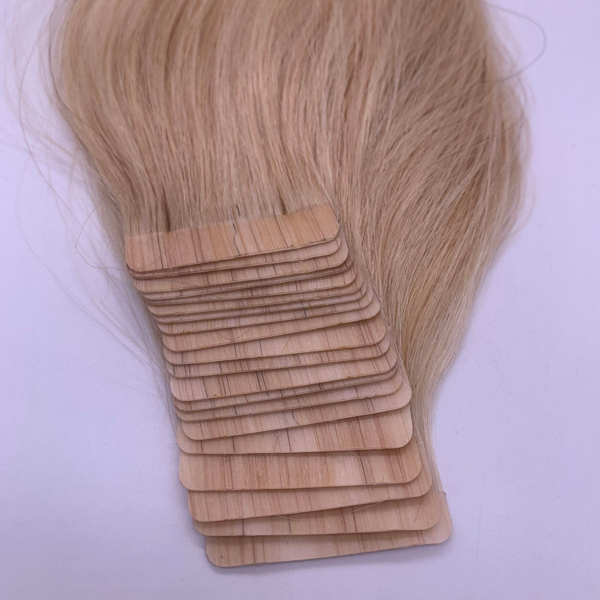 Wende invisible human hair extensions tape hair extension P22/613  platimun blonde highlight